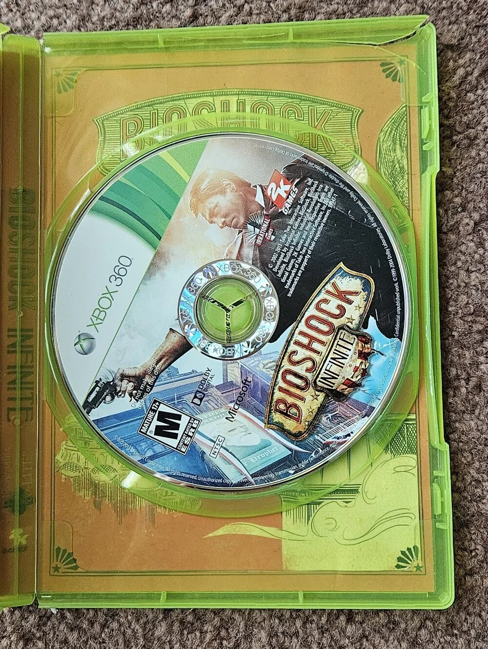 BioShock Infinite Xbox 360 Game Case & Manual